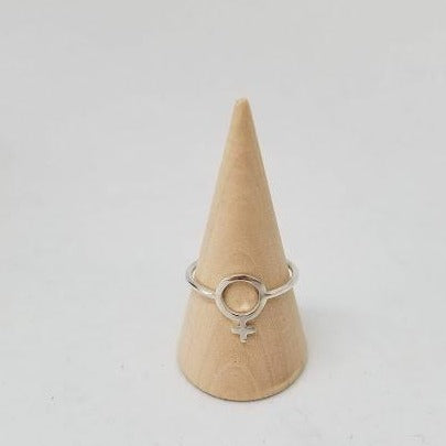 Female symbol ring