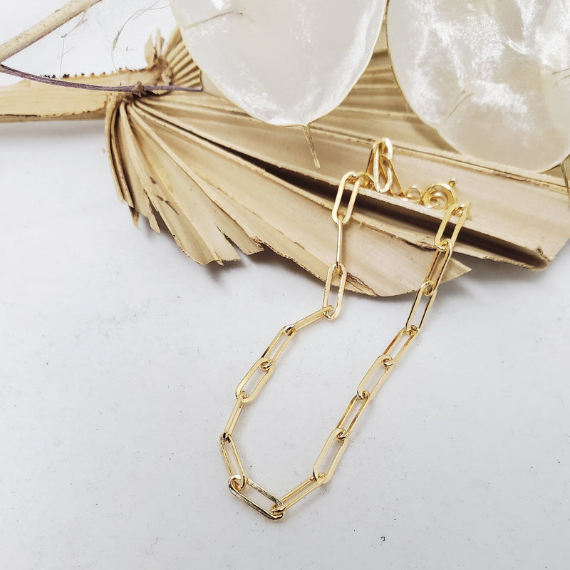 Medium chain link - paperclip bracelet