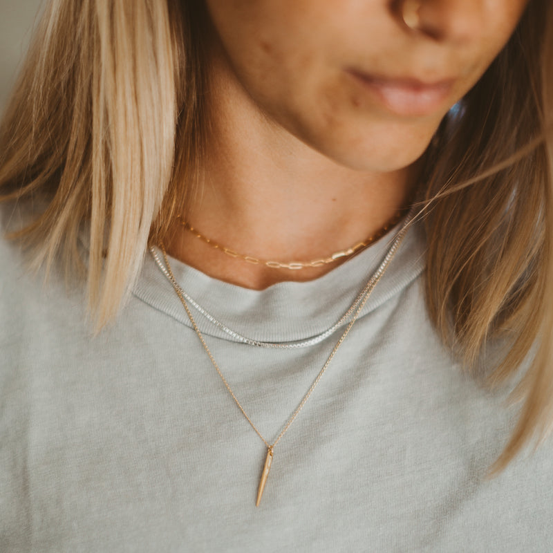 Paperclip necklace