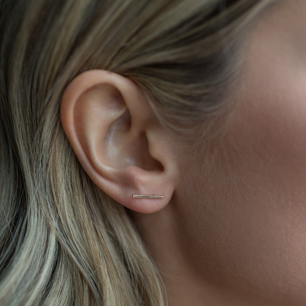 【HYERES LOR】Noailles Silver circle Bar earring 15cm HYERES LOR】Noailles Silver circle Bar earring 15cm