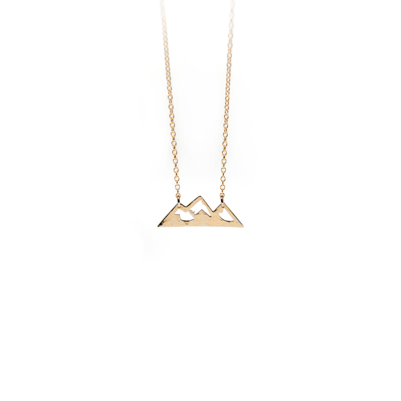 Francs Hammered Mountain Necklace