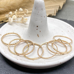 dainty stacking rings