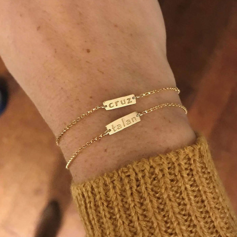 Bar name bracelet