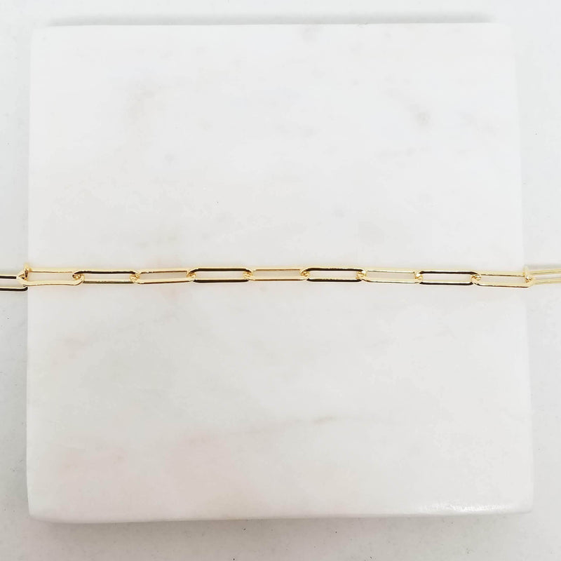 Large chain link bracelet - paperclip bracelet