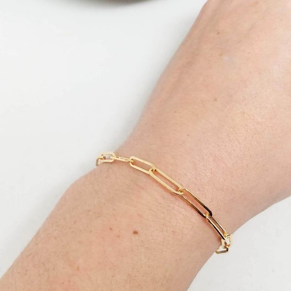 thick gold bracelet