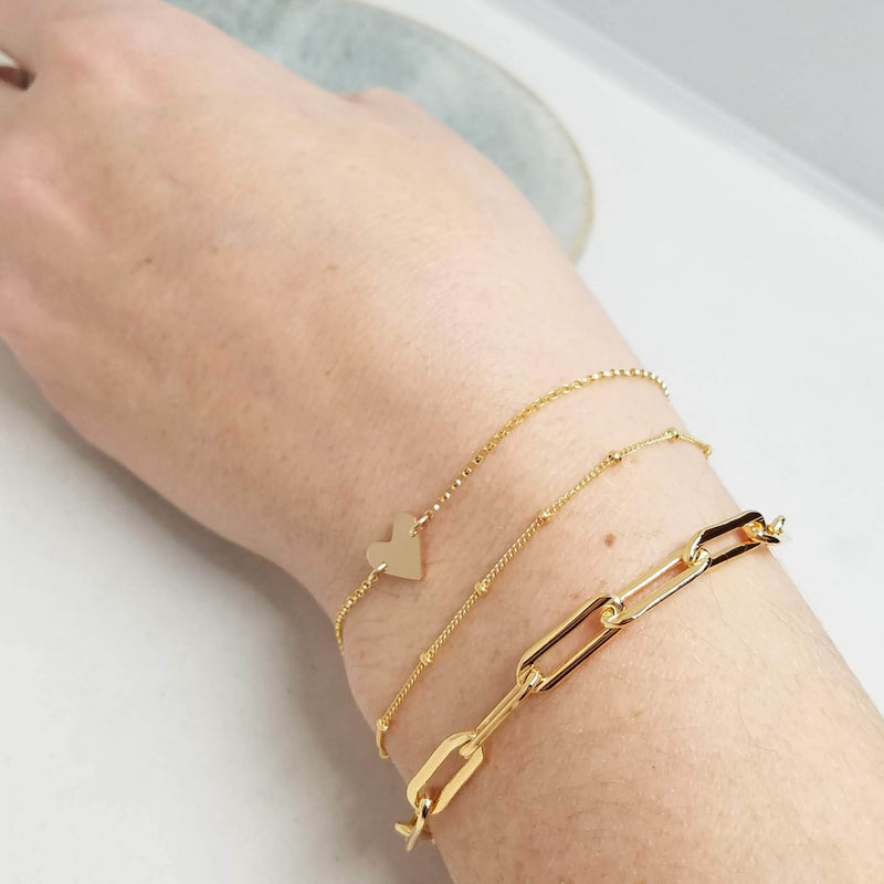 chunky gold bracelet