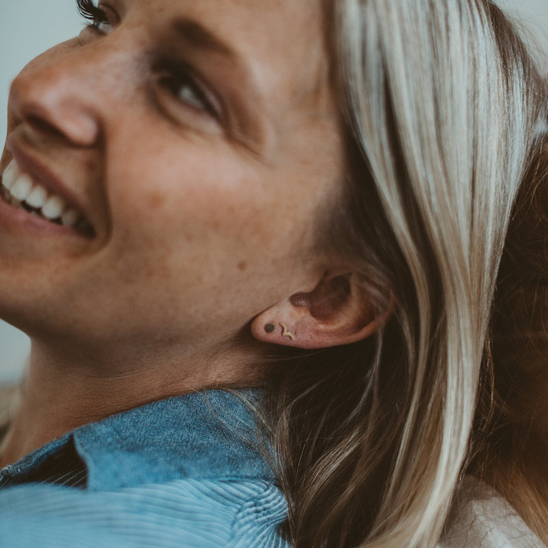 Bird stud earrings