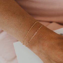 Thin paperclip bracelet