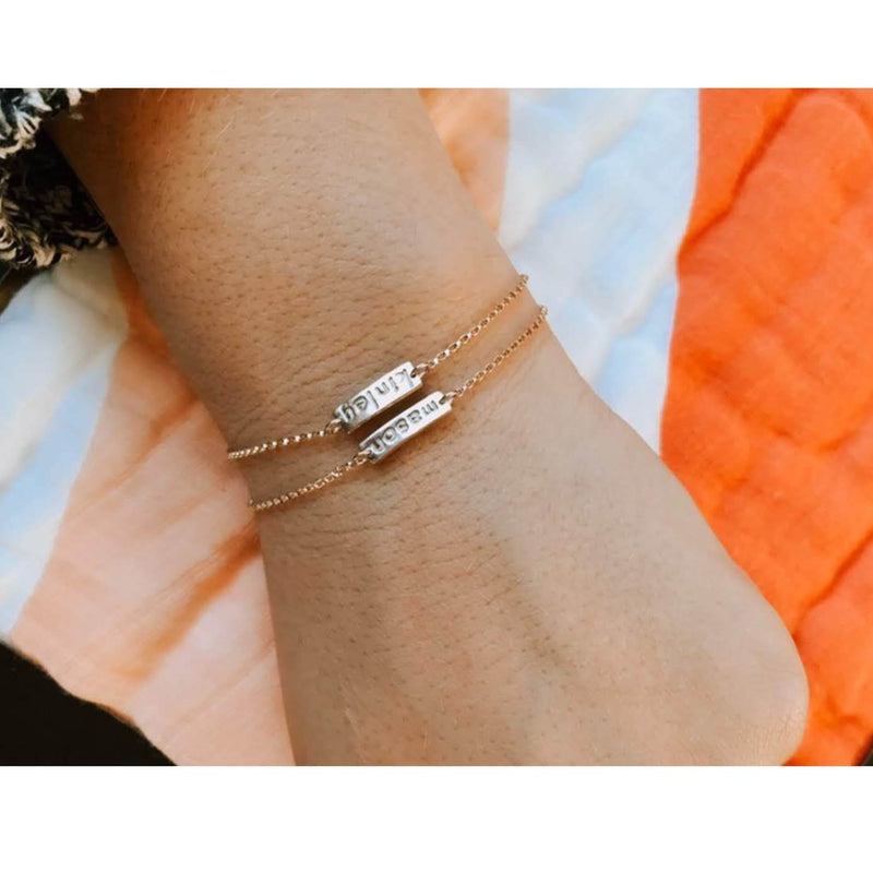 Bar name bracelet