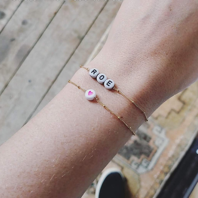 Beaded name bracelet