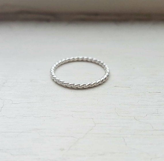 Dainty Stacking Ring - Sterling Silver